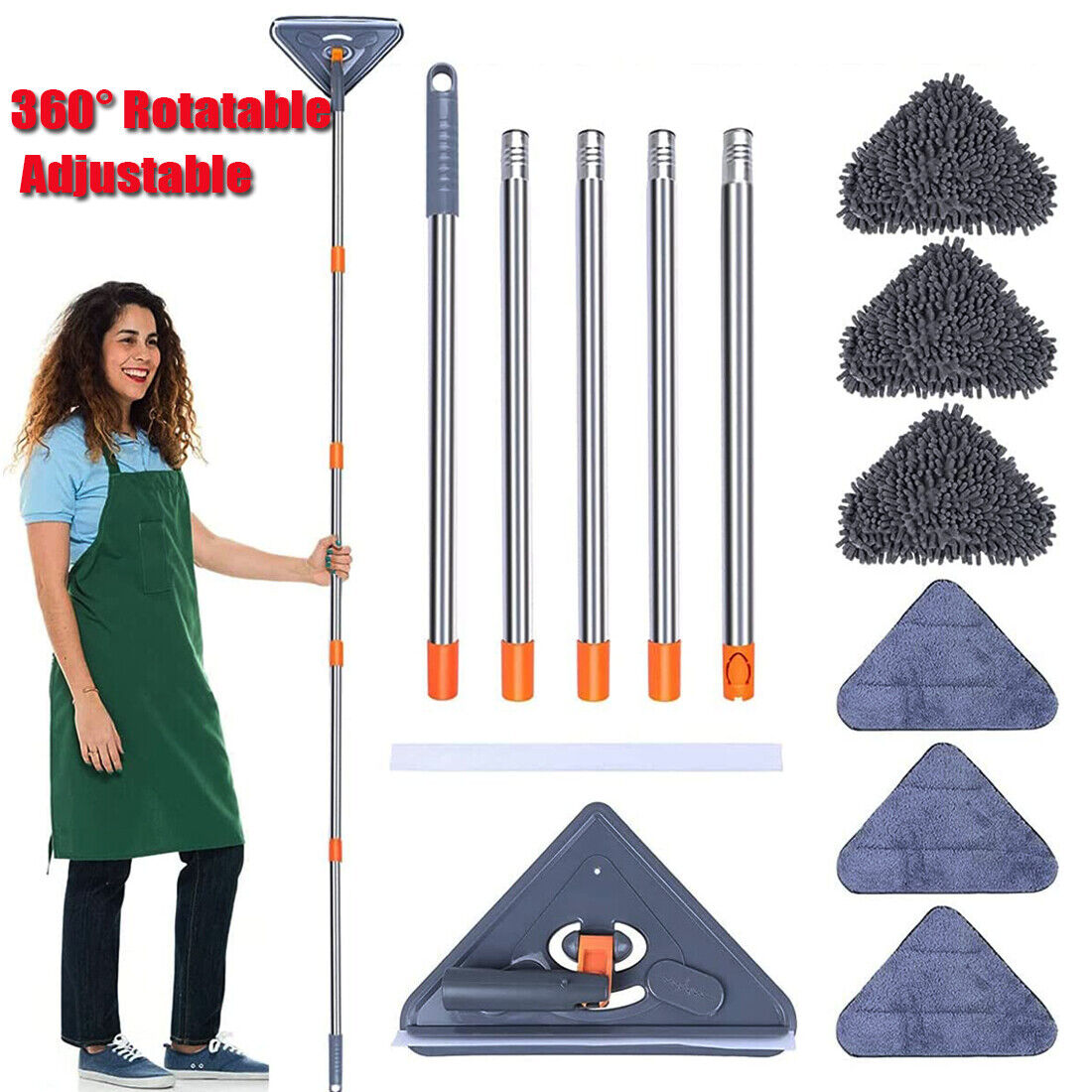 Rotatable Adjustable Triangle Cleaning Mop