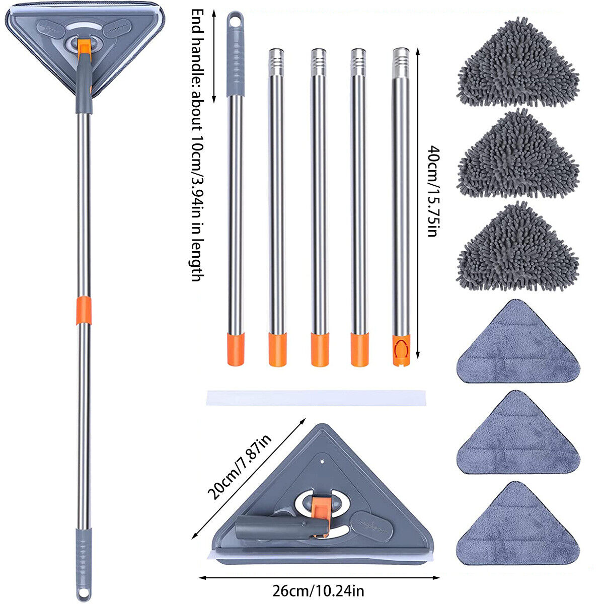 Rotatable Adjustable Triangle Cleaning Mop